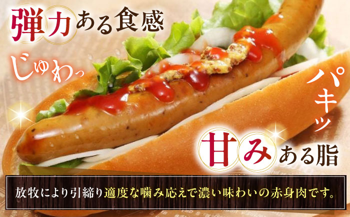 放牧豚 粗挽きウインナー ホットドッグ用　900g(20本)×2《厚真町》　【ファーマーズファクトリー株式会社】 [AXBA090]