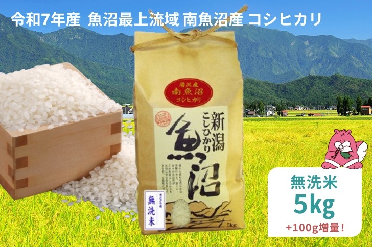 
            令和7年産 5kg〈無洗米〉 魚沼最上流域 南魚沼産 コシヒカリ 精米したてのお米をお届け 【湯沢産 コシヒカリ】
          