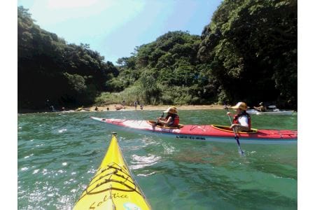 (1504)シーカヤック半日体験と温泉のセット（ペアチケット）