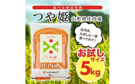 1287R07M03a　庄内産つや姫5kg（令和7年産米）3月上旬