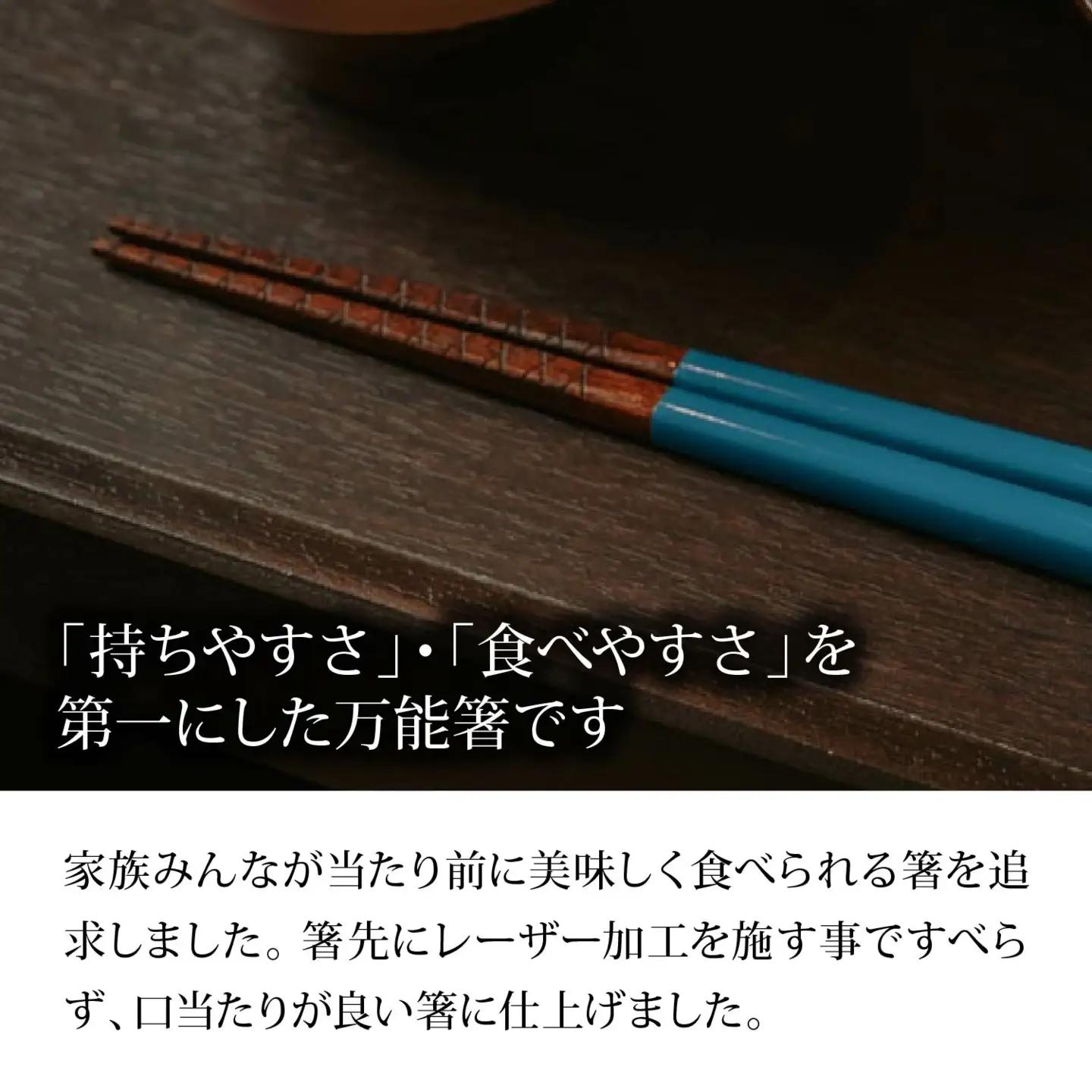 本漆　お子様の万能お箸　＜カラー：朱ライン＞　【07208-0543】