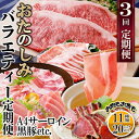 【ふるさと納税】定期便(3回配送)　お楽しみバラエティー定期便　LL-6017【配送不可地域：離島】【1499420】