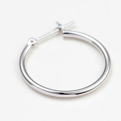 ふるさと納税 昭和町 プラチナ900　フープピアス　　　　　　　　太さ1.5mm ・直径13.0mm 120329 |  | 01