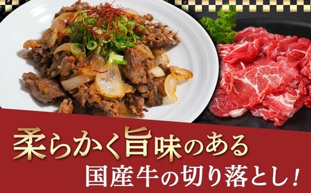 国産牛切り落とし900g_LF-3604_(都城市) 国産牛 切り落とし 切落し 450g 2袋 牛丼 炒め物 肉 おかず 食卓 料理 牛 旨味 まろやか 柔らかい