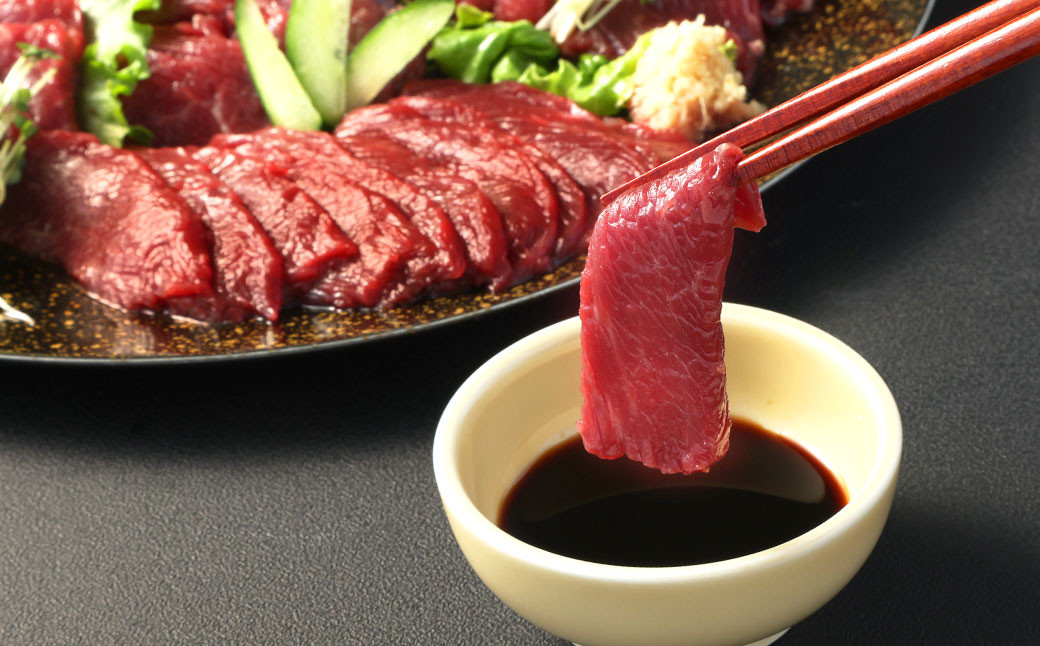 【フジチク ふじ馬刺し】極上馬刺し ロース・ヒレ食べ比べセット（7〜8人前／各400g）