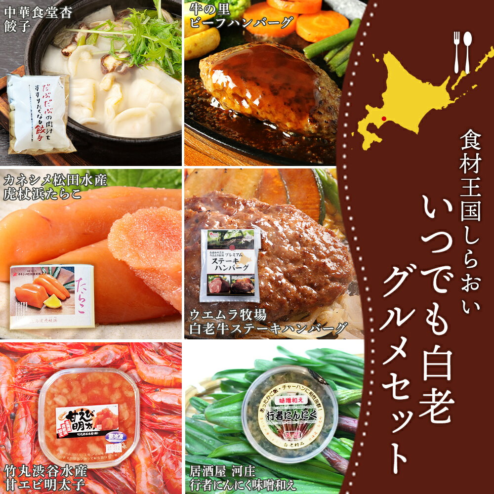 【ふるさと納税】［食材王国しらおい］いつでも白老グルメセット AI084