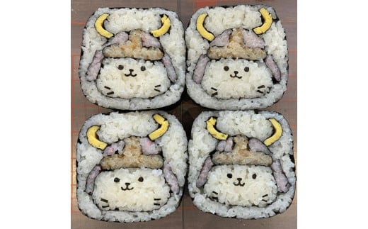 ひこにゃん 巻き寿司 体験 ランチ A 1名 キャラ 巻き寿司 教室 ご当地キャラ きゃら巻き寿司 飾り巻き寿司 観光 お土産 地元食材 コース ランチ 滋賀 彦根