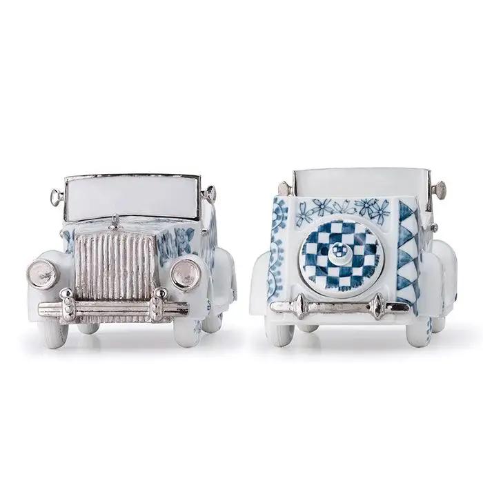 【波佐見焼】SEI 2020 CLASSIC 染付 陶器 クラシックカー 【清山】 [TD03]  波佐見焼 車 置物 車 置物