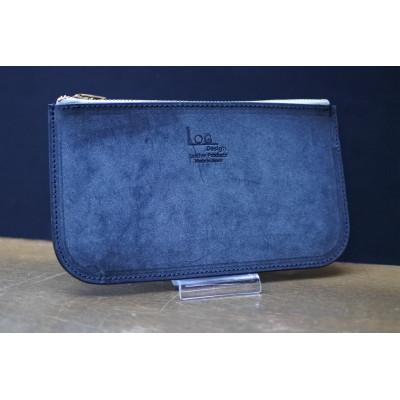 ふるさと納税 亀岡市 【経営者様にお勧め】高級ブライドルレザーマルチポーチ・ブラック|LMP-01-BLK-BRI