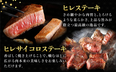 佐賀牛ヒレステーキ360g(180g×2枚) ヒレサイコロステーキ400g 計760g | ふるさと納税 佐賀 肉 お肉 牛肉 フィレ ヒレ ステーキ 贈答 プレゼント 国産 霜降り ギフト グルメ 