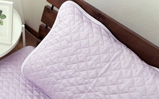【パープル】シルキーコットン まくらパッドM【43×63cm】 枕パッド まくらパッド まくらカバー