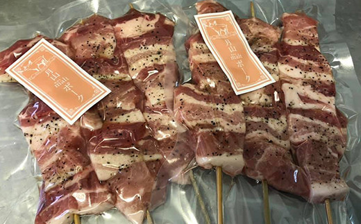 FYN6-192 【月山maltポーク】山形県産バーベキュー用ジャンボ豚バラ串 6本 豚肉 山形県 西川町