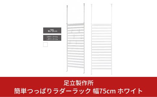 
簡単つっぱりラダーラック 幅75cm ホワイト 2380-1 足立製作所 突っぱり 衝立 ついたて 間仕切り オシャレ かわいい ボーダーパーテーション 省スペース 壁面収納 ウォールラック 燕三条 新潟 [足立製作所] 【035S011】
