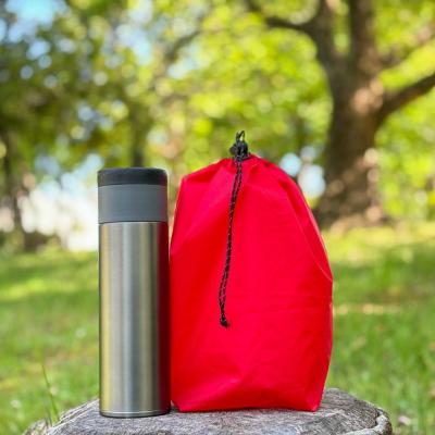 ふるさと納税 名古屋市 【M・3L・赤】　大きめナイロン巾着袋　スタッフバッグ　スタッフサック