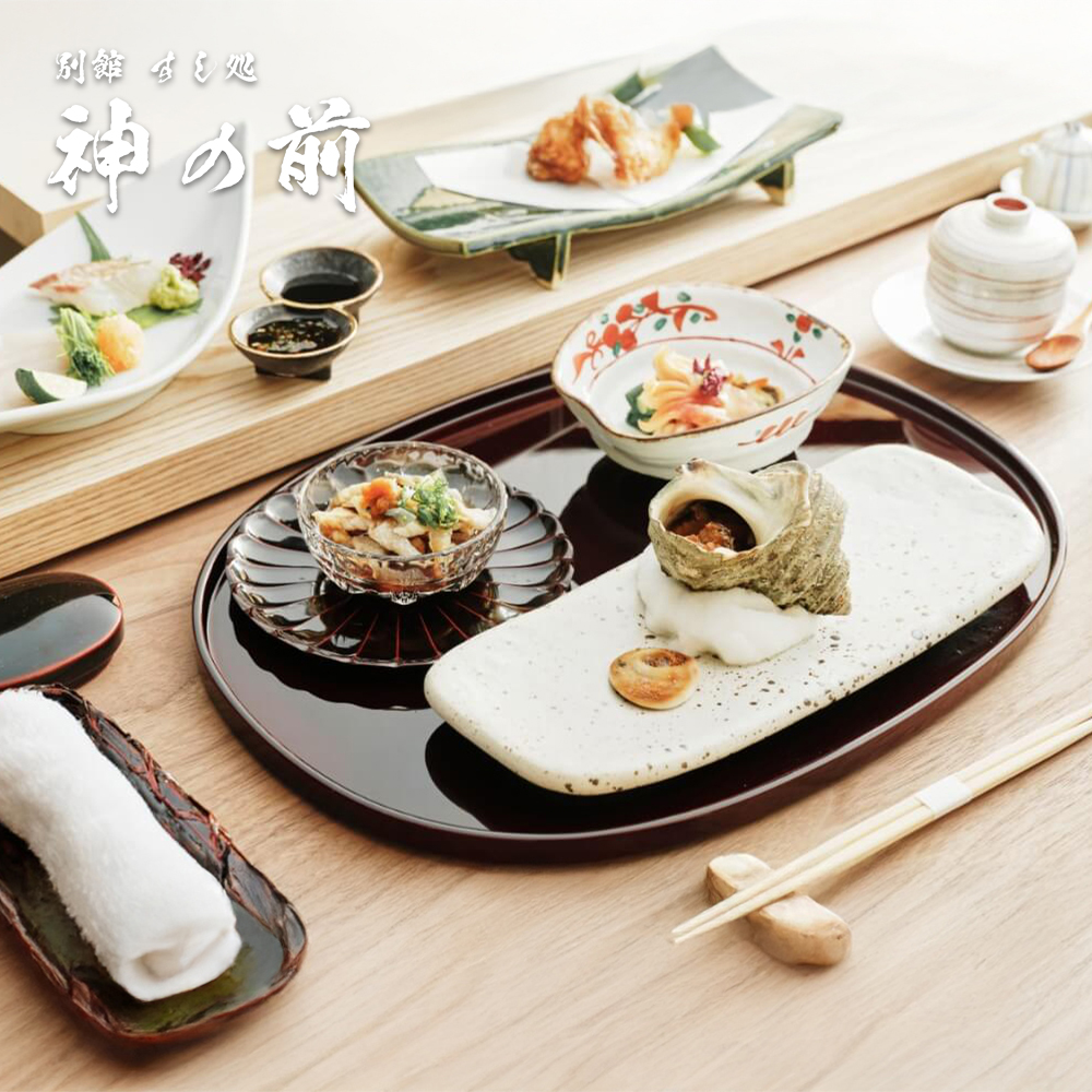 別館すし処「神の前」　料理長おまかせ寿司懐石コースお食事券(2名様1組)　