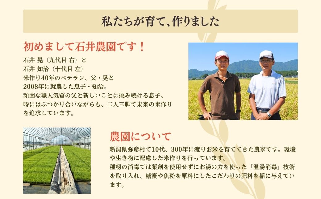 お家で簡単!【 熟成玄米ご飯(酵素玄米) 】手作りセット　3合パック×4個　新潟県弥彦村産コシヒカリ