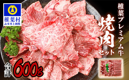 
宮崎県産 椎葉プレミアム牛 焼肉セット【600g】
