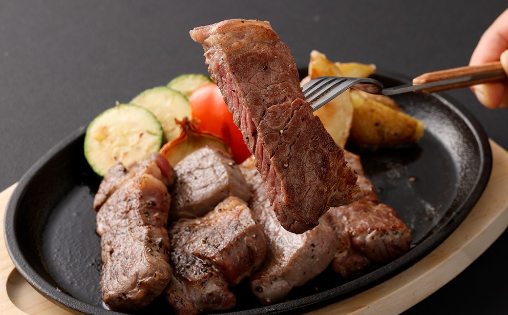 【訳あり】厚切り牛ザブトン（肩ロース）ステーキ 約500g×4パック 計：約2.0kg