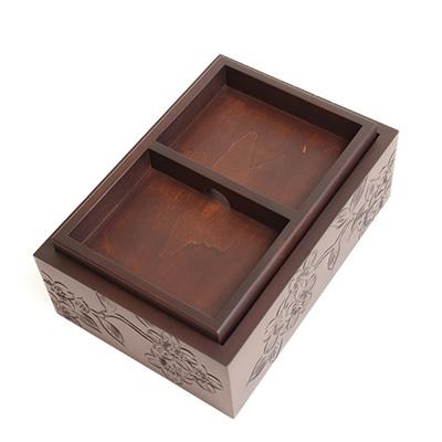 ふるさと納税 長野県 軽井沢彫　裁縫箱(宝石箱)　長野県伝統的工芸品 |  | 01