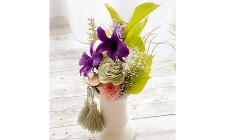 プリザーブドフラワー 仏花 2個 セット 花 フラワー 上品 飾りやすい大きさ 水やり不要 枯れない 贈り物 お供え 仏壇 お墓参り お供え用お花 おしゃれ 
