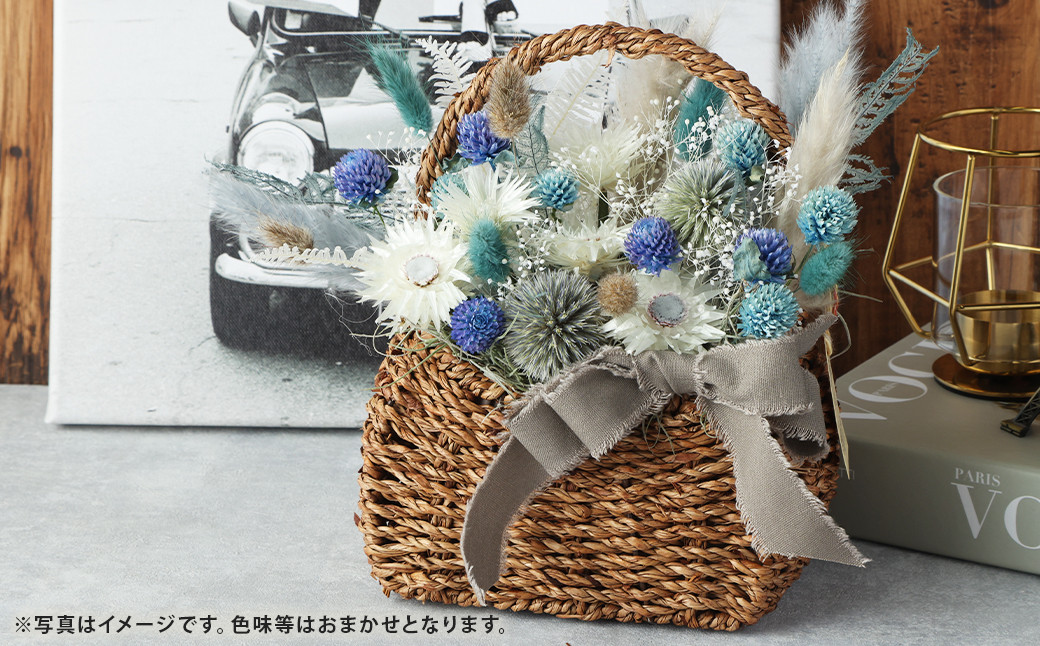 【ピンク・赤系】バスケットアレンジ Mサイズ