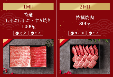 【和牛セレブ】【復興支援】能登牛 定期便「エコノミークラス」全4回  牛肉 最高級 黒毛和牛 和牛 肉汁