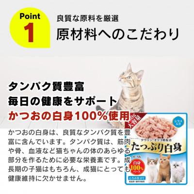 ふるさと納税 久留米市 たっぷり白身 猫用パウチ(ササミ入り)160g×48袋(久留米市) |  | 01