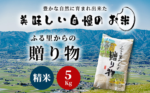 令和7年産 精米 「ふる里からの贈り物」5kg 国内産 ひのひかり ヒノヒカリ 未検査米 ブレンド米 白米 お米 熊本県 多良木町 036-0181