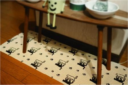 No.278-04 NEW止まるんですC 45cm×125cm 5本セット ツリー / 柄付き すべり止めマット 棚 インテリアマット すべり止め 効果 抜群 ポリエステル 強く引っ張っても切れない