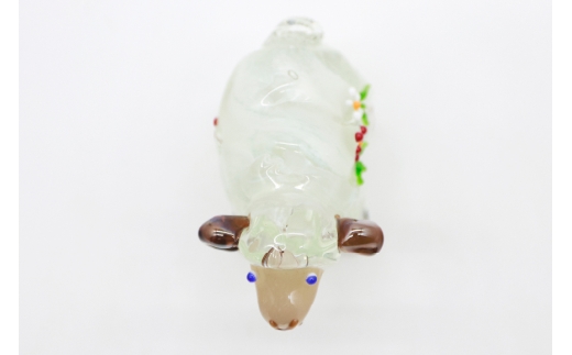 ガラス 干支「未」1点 [岡崎ガラス工房 葵 愛知県 岡崎市 ok23bzx410007] ガラス細工 リサイクル インテリア 置物 置き物 ふるさと納税