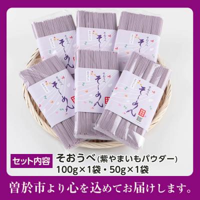 ふるさと納税 曽於市 紫やまいも【そおうべ】そーめん 6個入り |  | 01