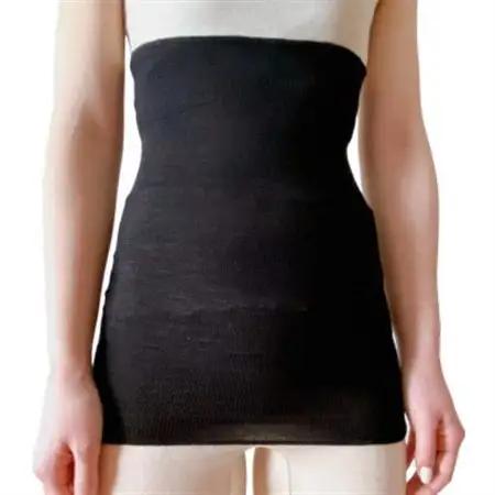 シルク100%オールシーズン腹巻き(男女兼用)【ブラック1枚】_装飾品・工芸品  服飾小物 _【1487949】