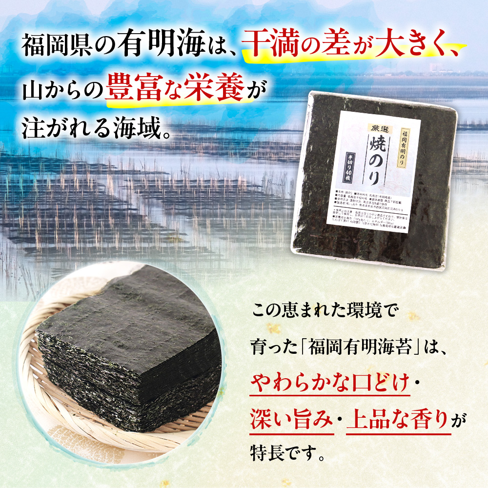 厳選半切り海苔100枚 BA019-1