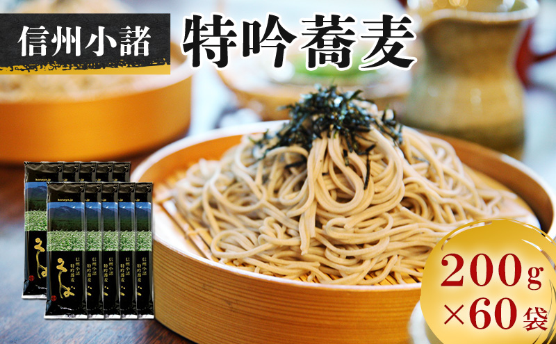 そば 信州小諸特吟蕎麦 200g×60袋 セット 詰め合わせ 麺 乾麺 蕎麦 大容量