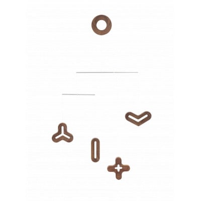 旭川家具 コサイン cosine　STEPS モビール NUMBER ウォルナット_05793【配送不可地域：離島・沖縄】【1747242】