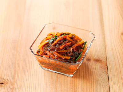 パパイヤもずくキムチ 250g 3個 - 鹿児島県 奄美市 奄美大島 青パパイヤ 歯応え シャキシャキ 冷奴や納豆のトッピングに 作ったその日に冷凍 赤木名キムチ工房-1001