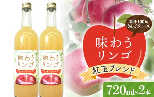
                  味わうりんご 紅玉ブレンド 2本セット 【荒谷商店】 リンゴジュース ジュース 100% 青森りんご リンゴ 林檎 果物 くだもの 青森県 南部町 F21U-678
                
