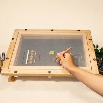 エディ工房　刺繍台セット【Dモデル】(A4サイズの刺繍枠と専用スタンドD型のセット品)【受注製作品】【配送不可地域：沖縄県】【1700137】