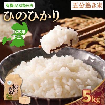 ふるさと納税 宇土市 【先行予約】令和8年産米 那須自然農園「ひのひかり」五分搗き米5kg