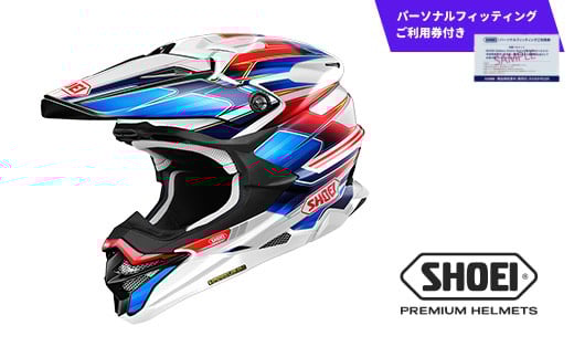 SHOEI ヘルメット「VFX-WR SPARKLE TC-10 (RED/BLUE)」Sサイズ パーソナルフィッティングご利用券付 バイク オフロード ショウエイ バイク用品 ツーリング SHOEI品質 shoei スポーツ メンズ レディース