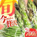 【ふるさと納税】【先行予約】春芽 アスパラガス 700g【けいちゃん農園】 [HCC005] 野菜 アスパラ アスパラガス 佐賀