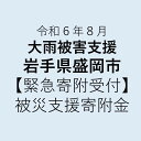 【ふるさと納税】【令和6年8月大雨被害支援寄付受付】岩手県盛岡市災害応援寄附金（返礼品はありません）