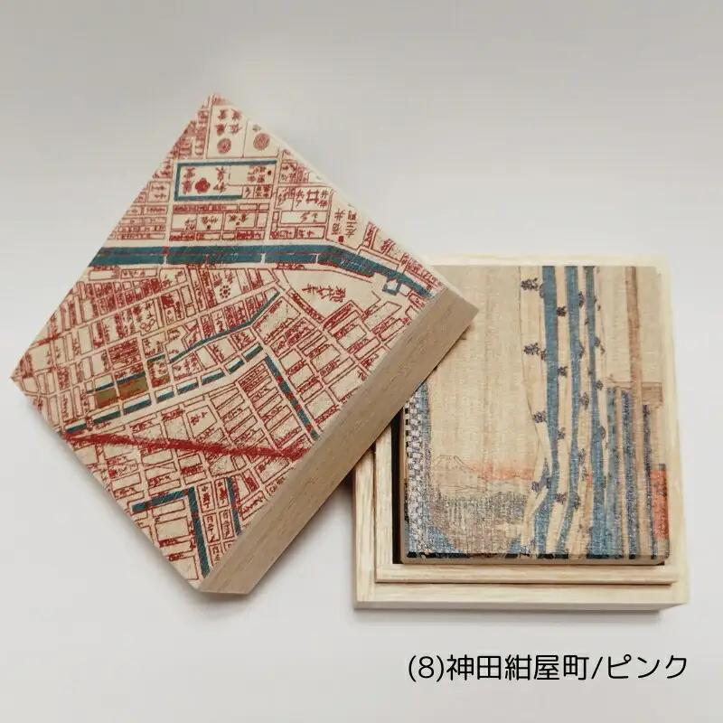 【桐箱(二重箱)】名所江戸水景 [(8)神田紺屋町] 1ケ (カラー：ピンク)_0154-010-T06-2