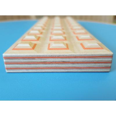 ふるさと納税 芦別市 PLYWOOD laboratory　Paper-Wood トレイ「grid」(オレンジ) |  | 03