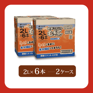 健康ミネラルむぎ茶PET2L×6本 2ケース 麦茶