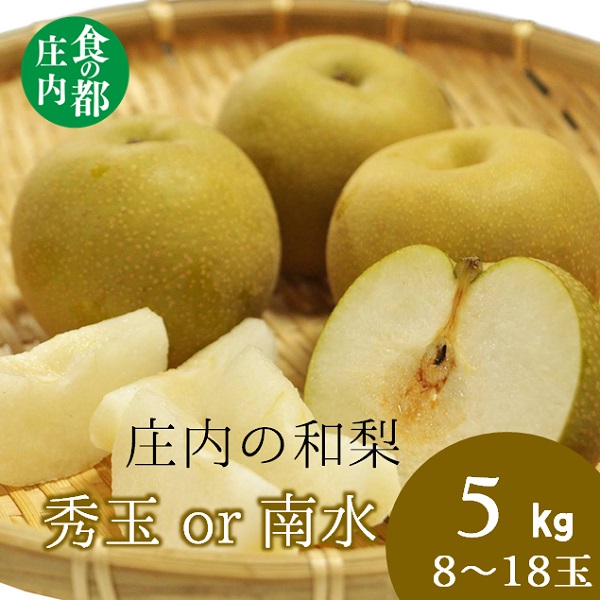 食の都庄内　庄内の和梨【秀玉or南水】約5kg※9月中旬ごろより順次配送 [HS4-227(庄内旬青果)]