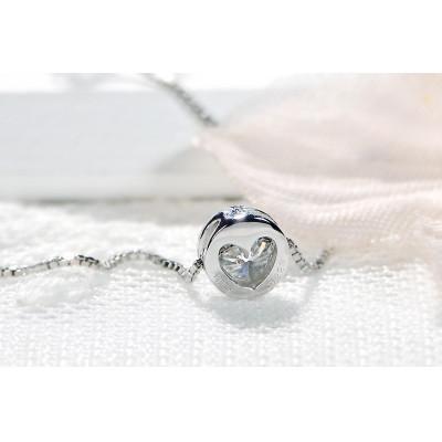 ふるさと納税 昭和町 【0.2ct】pt900 Hカラー フクリン留め 一粒 ダイヤモンド ネックレス |  | 02