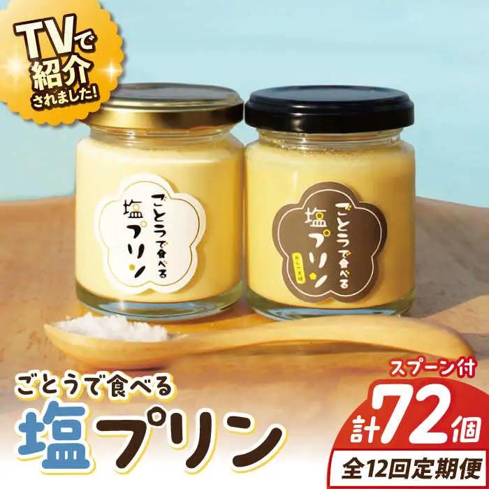 【全12回定期便】ごとうで食べる塩プリン6個 椿スプーン付き[RBA050] プリン スイーツ 塩 定期便 プリン スイーツ 塩 定期便 プリン スイーツ 塩 定期便 プリン スイーツ 塩 定期便九州 長崎