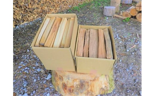 「きこりの薪」C富士山セット 針葉樹と広葉樹｜ まき マキ ストーブ 焚き火 焚き付け BBQ バーベキュー 燃料 木材 静岡県 小山町