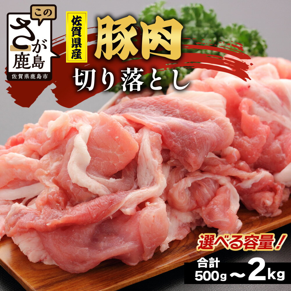 【ふるさと納税】佐賀県産 豚肉 切り落とし 500g or 1kg or 1.5kg or 2kg A-220 お肉 焼肉 炒め物 しゃぶしゃぶ 切り落し 切落し 切りおとし